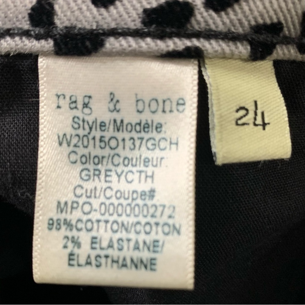 Rag & Bone High Rise Cheetah Print Raw Hem Jeans … - image 8